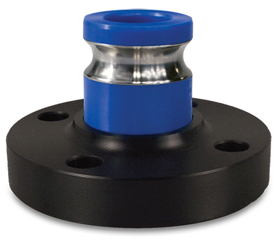 3 inch Quick Connect Flanged Adapter, UHMWPE Flange with Reinforced Adapter