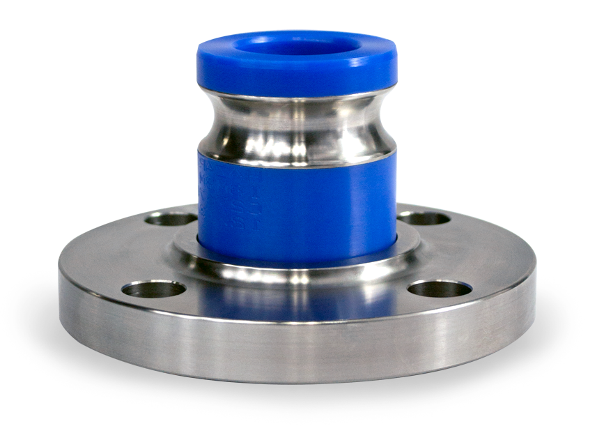 3 inch Quick Connect Flanged Adapter, Stainless Steel Flange with Reinforced Adapter