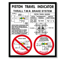 Piston Travel Indicator Decal TMB