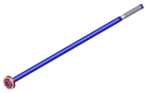 Eduction Tube with Reducing Flange, 4 inch x 3 inch, 3 1/2 inch diameter pipe, 110 inches long