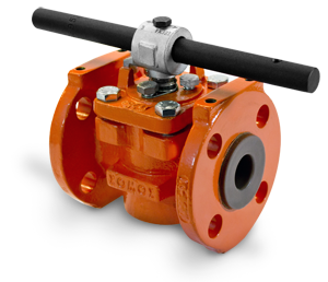 Plug Valve 1-1/2 inch Flanged, Wrench Operator