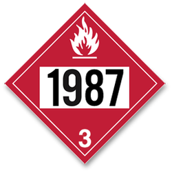 Placard Flammable #1987