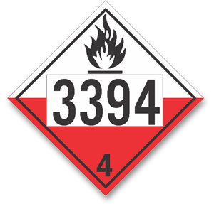 Placard Spont. Combustible #3394