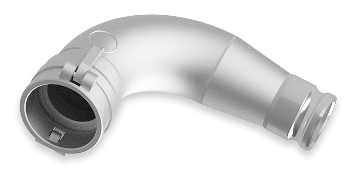 Unloading Elbow 4"x3" 90°