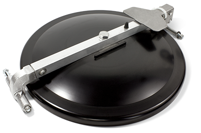 16-Inch Carbon Black Hatch Cover, Black Neoprene Gasket