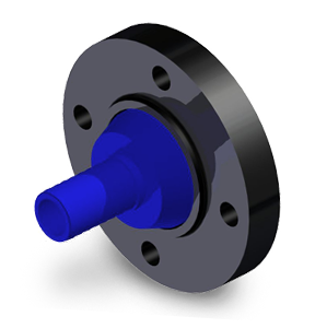 Reducing Flanged Hose Barb 2-1/2 inch X 2 inch