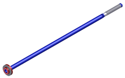 Eduction Tube with Reducing Flange, 4 inch x 2 inch, 3 1/2 inch diameter pipe, 110 inches long