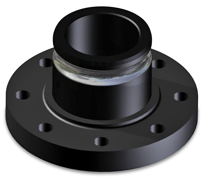 4 inch Quick Connect Flanged Adapter, UHMWPE Flange with Reinforced Adapter
