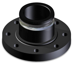 4 inch Quick Connect Flanged Adapter, UHMWPE Flange with Reinforced Adapter