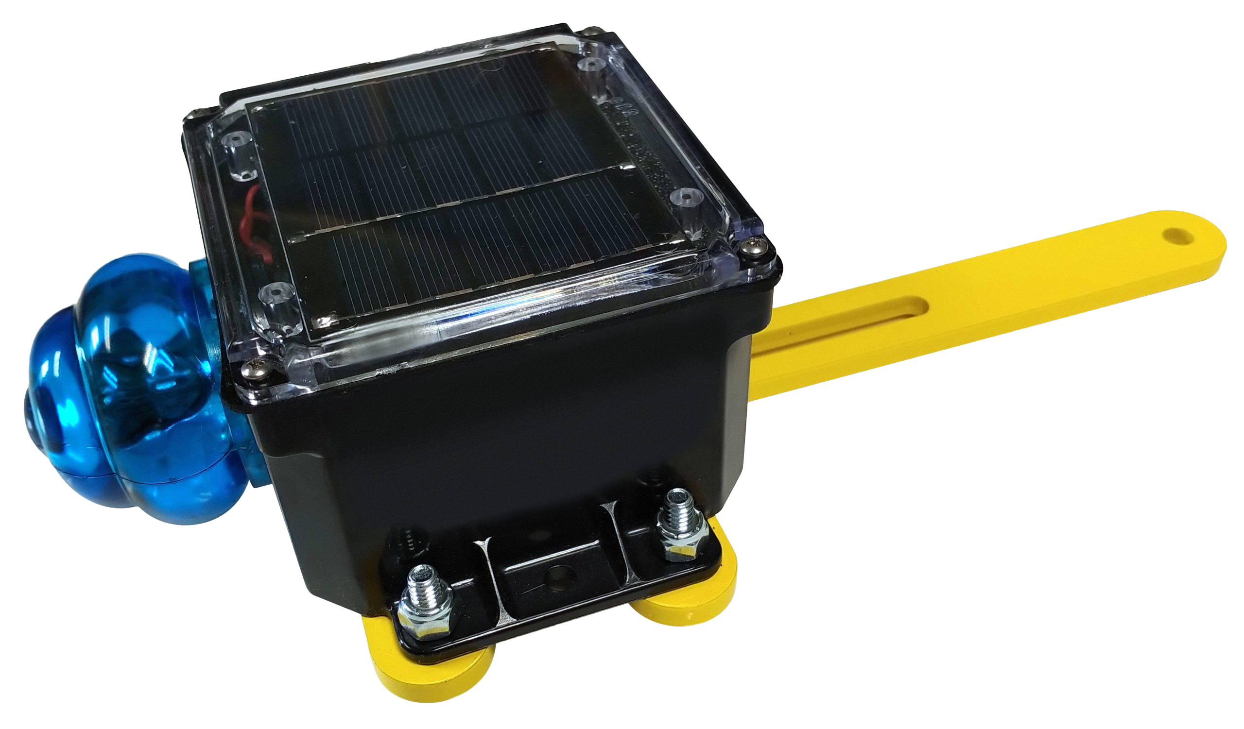 Solar Powered Blue Flashing Light