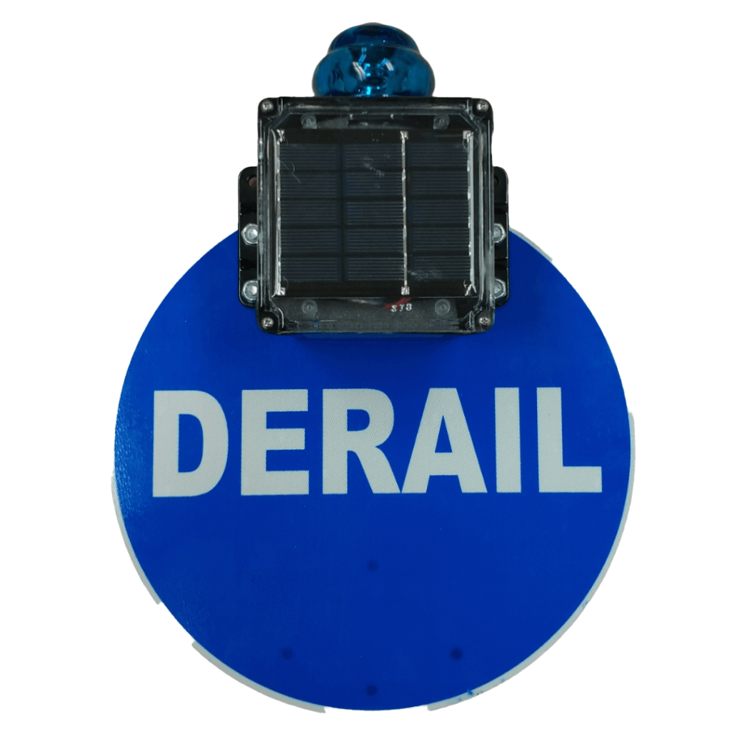 Solar Powered Blue Flashing Light
