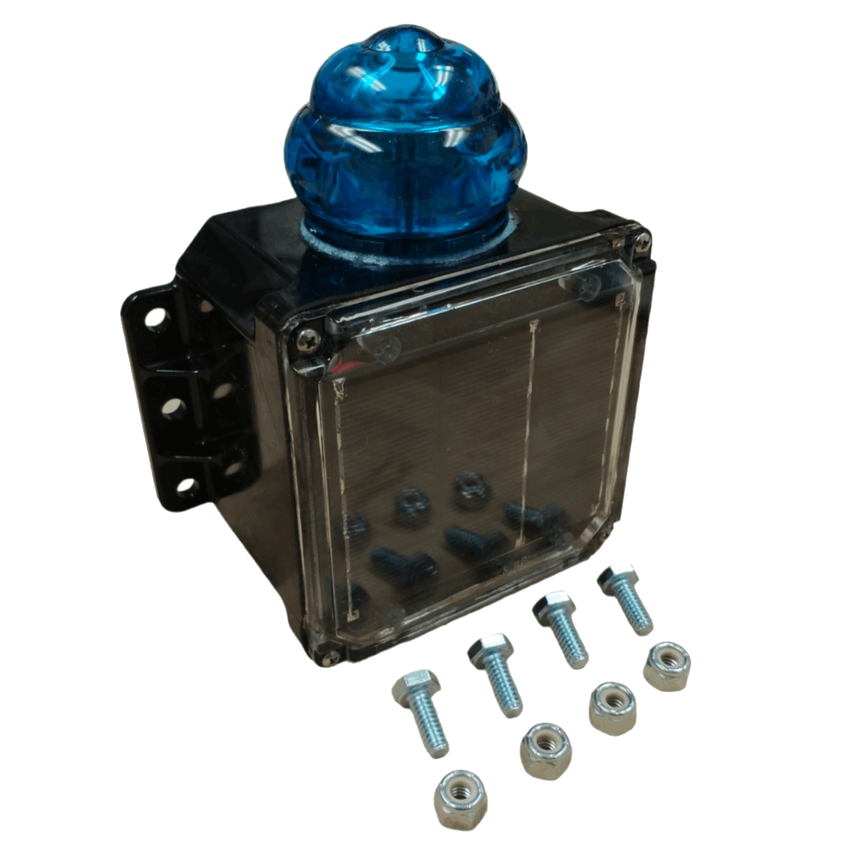 Solar Powered Blue Flashing Light