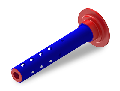 Surge Protector, UHMWPE, 3-5/16 inch Round Flange, Drop-in Style - 8-3/4 inch Overall Length