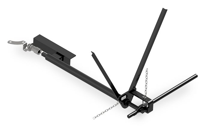 Safeguard™ BOV Operating System, Fits Jamesbury 5RET,Long (56"), Clockwise Handle Orientation, Weld on