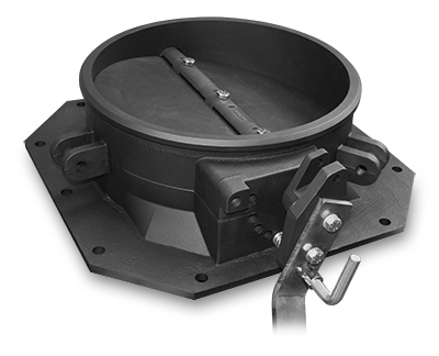 Carbon Black Butterfly Valve Without Cover