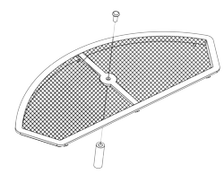Vented Hatch Cover Center Two Piece Pellet Screen