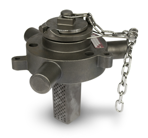 Stainless Steel Quick Inspect Safety Vent, White Nitrile Gaskets with Stainless Steel Surge Protector