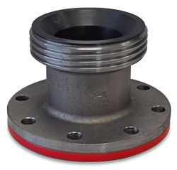 Lined Hammer Union 4" Female Flange
